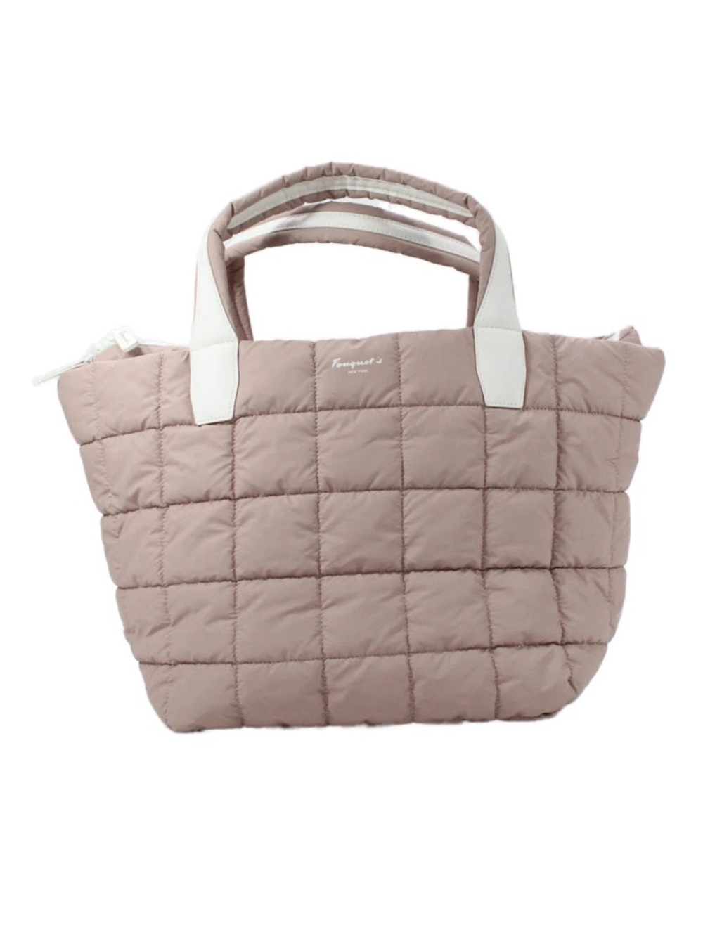 VEE Collective x Fouquets NYC Quilted Tote Bag in Dusty Pink